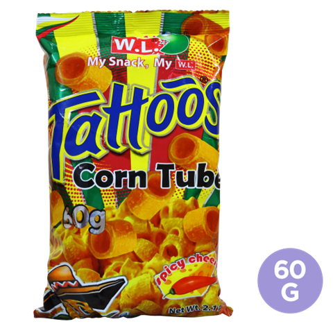 TATTOOS CORN TUBE SPICY CHZ 10g x 20packs x 1