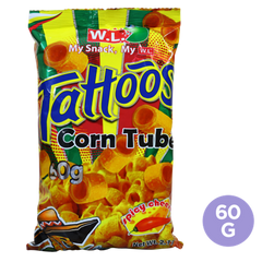 TATTOOS CORN TUBE SPICY CHZ 10g x 20packs x 1