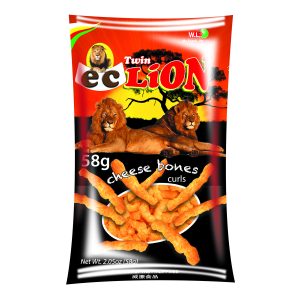 EC TWIN LION CHEESE BONES CURLS 58g.x 10packs