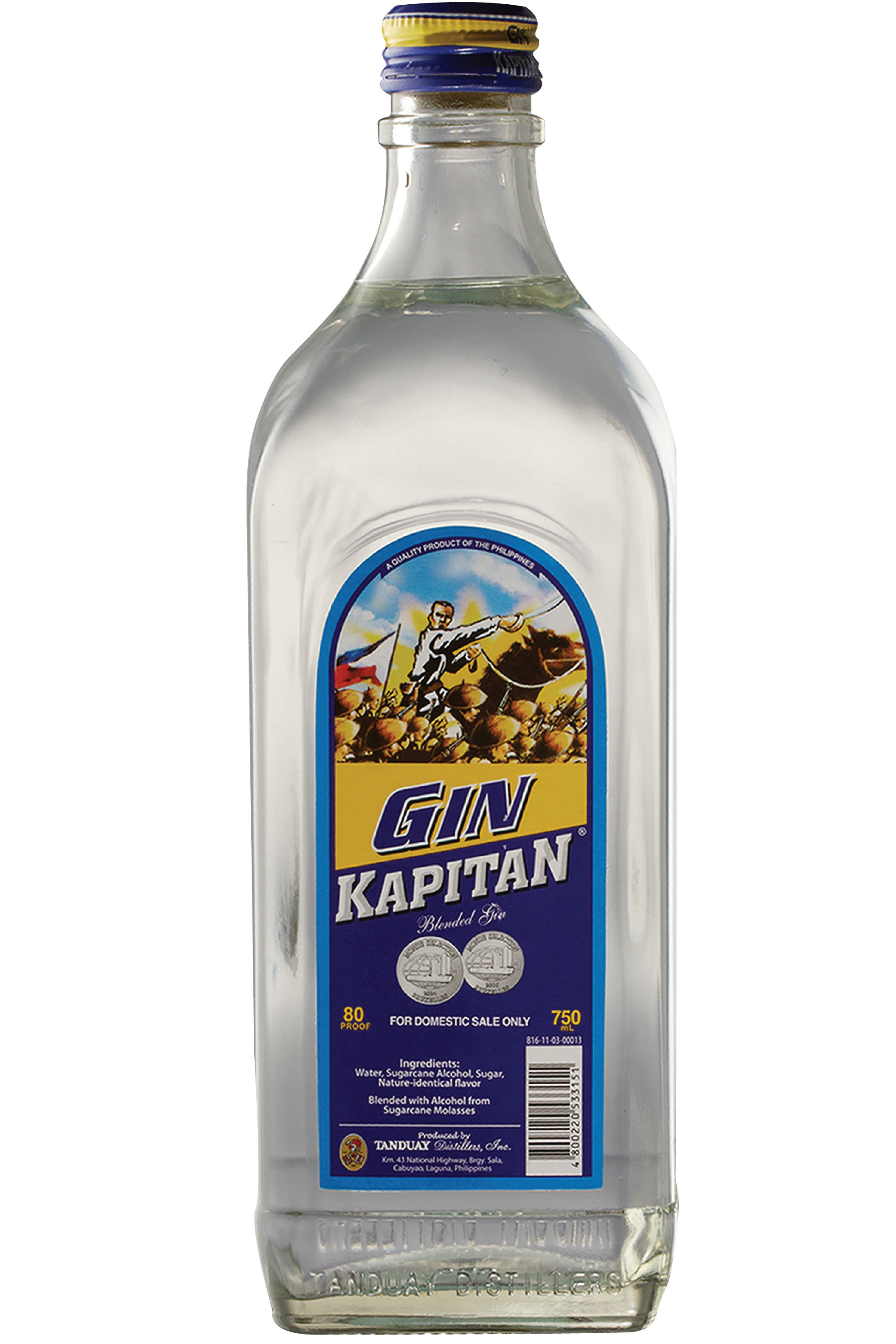 GIN KAPITAN 750ML X 12