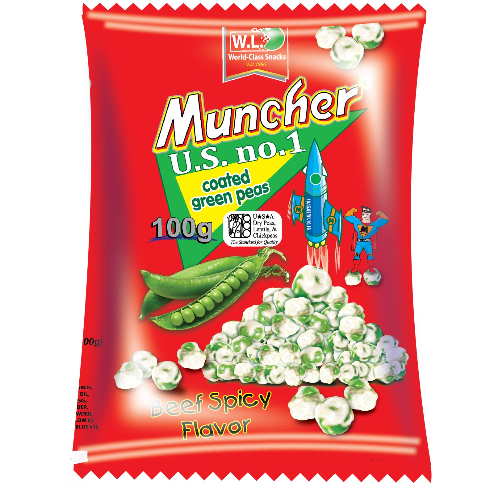 Mucher Jumbo Coated G. Peas 16.68g x 20 x 10s