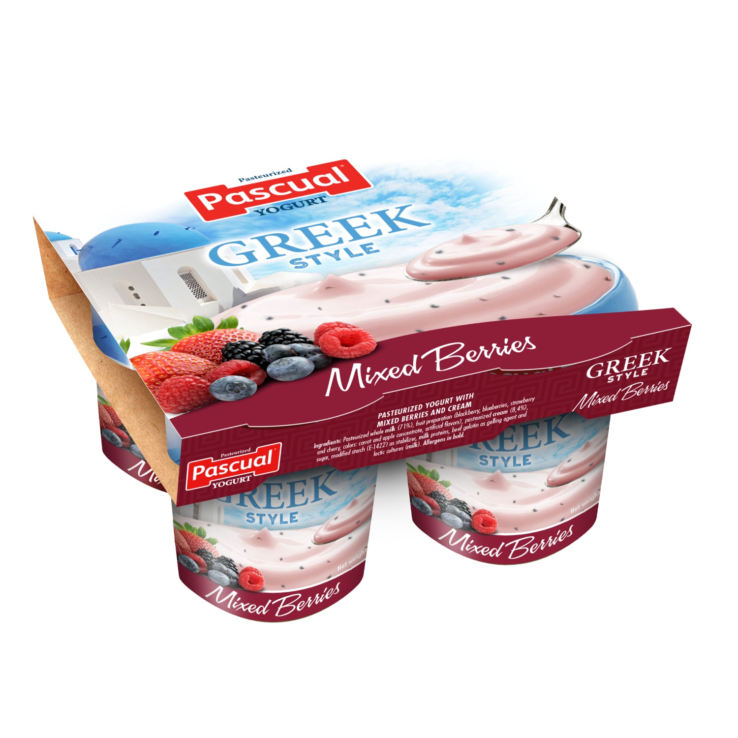 GREEK MIXED BERRIES 100ML X 24