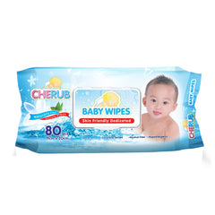 Cherub Baby Wipes 80s/12