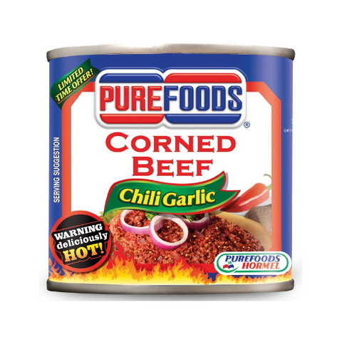 Purefoods Corned Beef 210g Chili Garlic