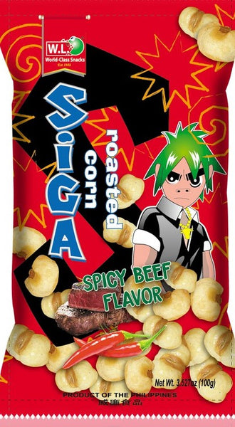 Siga Corn Spicy Beef Flavor 100g x 5 x 10s